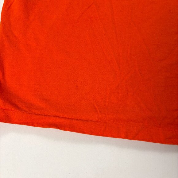 Vintage Matthews Studio Equipment Shirt Orange Sz M/L Film Audio Video Anvil - Picture 4 of 8